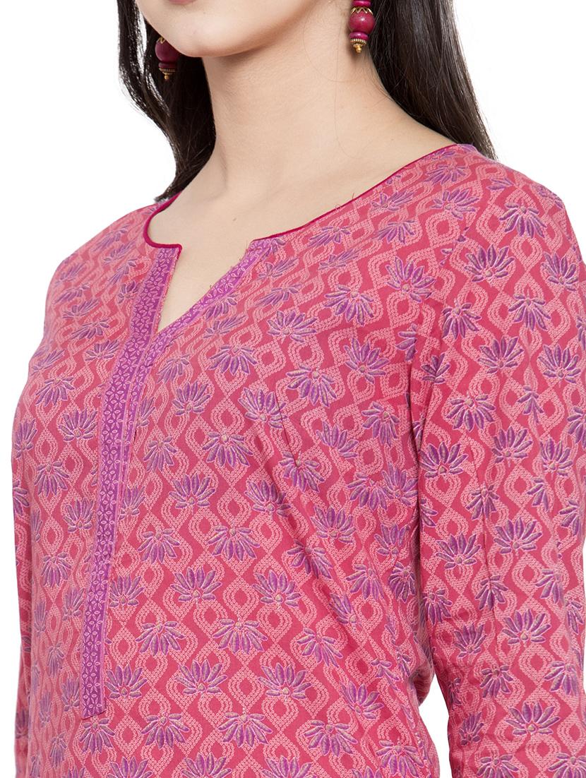 floral kurta pant set - 17532682 - Zoom Image - 5