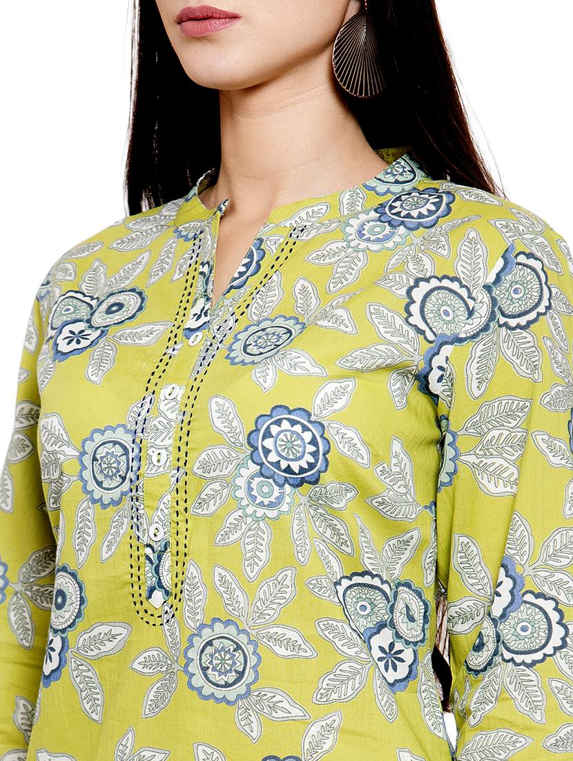 floral kurta pant set - 17532685 - Zoom Image - 6