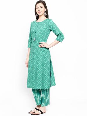 printed kurta pant set - 17532689 - Standard Image - 2