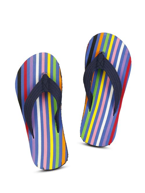 multi colored fabric toe separator flip flops - 17532707 - Standard Image - 1