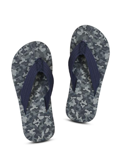 blue fabric toe separator flip flops - 17532708 - Standard Image - 1