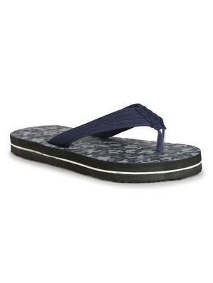 blue fabric toe separator flip flops - 17532708 - Standard Image - 2