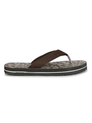 brown fabric toe separator flip flops - 17532709 - Standard Image - 3