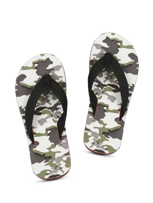 brown fabric toe separator flip flops - 17532712 - Standard Image - 1