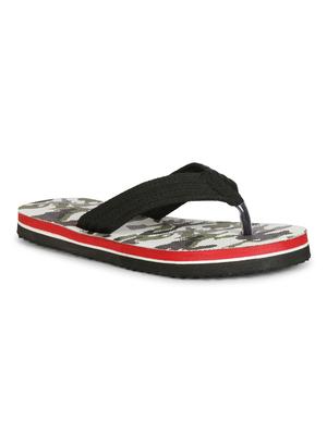 brown fabric toe separator flip flops - 17532712 - Standard Image - 2