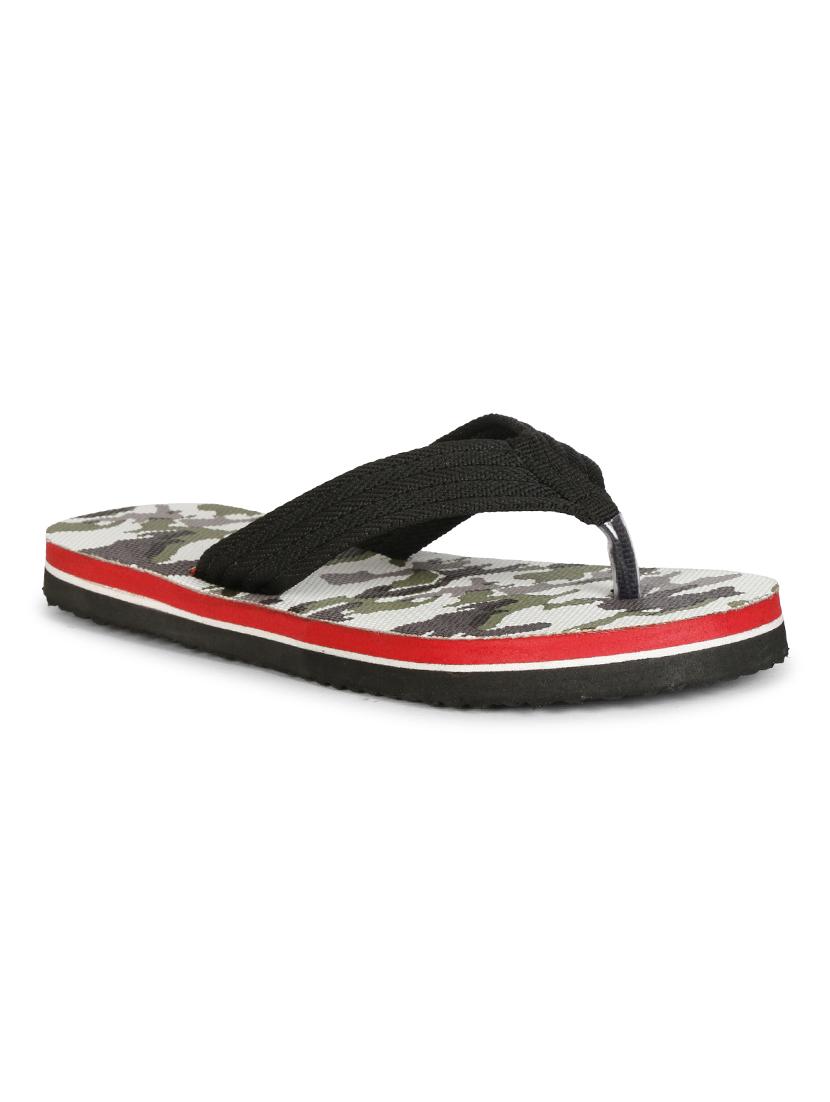 brown fabric toe separator flip flops - 17532712 - Zoom Image - 2