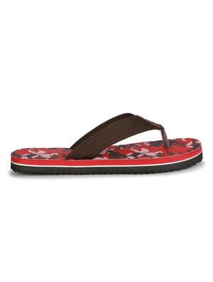 red fabric toe separator flip flops - 17532713 - Standard Image - 3