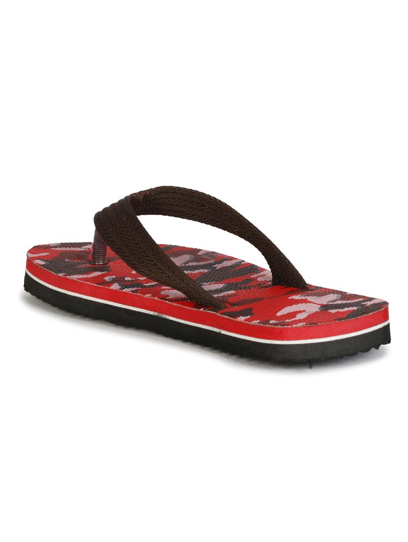 red fabric toe separator flip flops - 17532713 - Zoom Image - 4