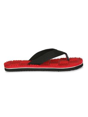 red fabric toe separator flip flops - 17532715 - Standard Image - 3