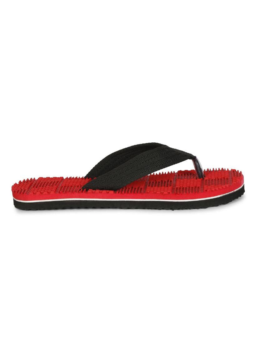 red fabric toe separator flip flops - 17532715 - Zoom Image - 3