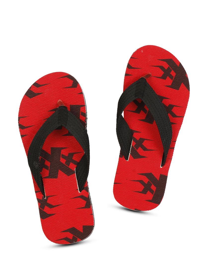 red fabric toe separator flip flops - 17532727 - Zoom Image - 1