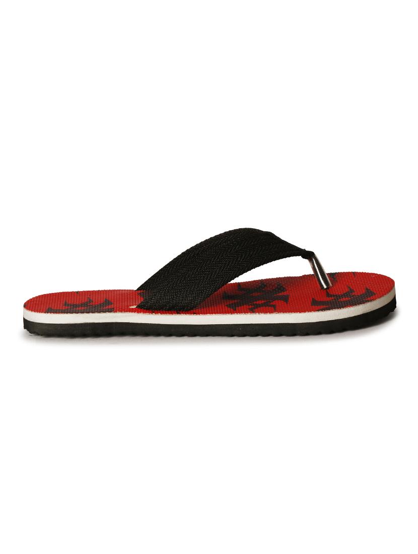 red fabric toe separator flip flops - 17532727 - Zoom Image - 3