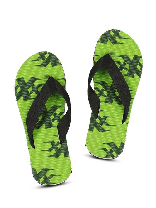 green fabric toe separator flip flops - 17532729 - Standard Image - 1