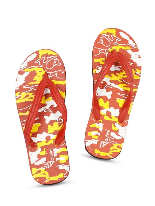 red pvc toe separator flip flops - 17532731 - Standard Image - 1