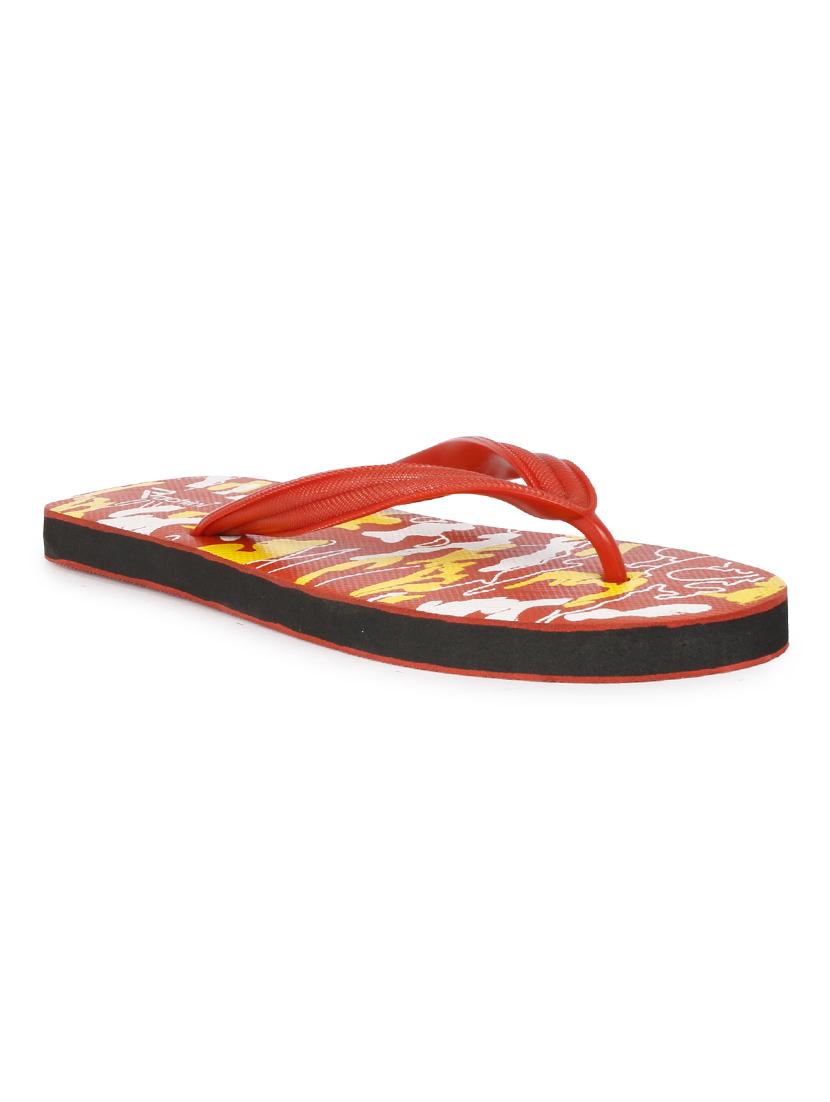 red pvc toe separator flip flops - 17532731 - Zoom Image - 2