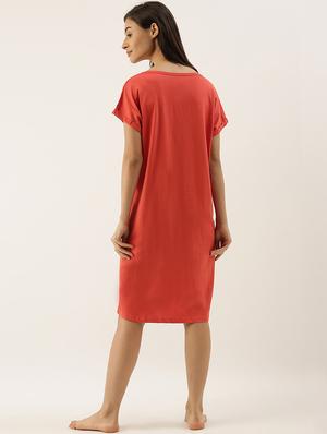 v- neck printed sleepshirt - 17532741 - Standard Image - 3