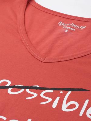 v- neck printed sleepshirt - 17532741 - Standard Image - 4
