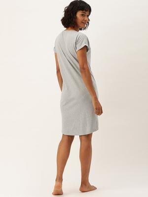 v- neck printed sleepshirt - 17532742 - Standard Image - 3