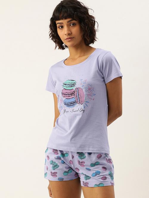 nightwear shorts set - 17532783 - Standard Image - 1