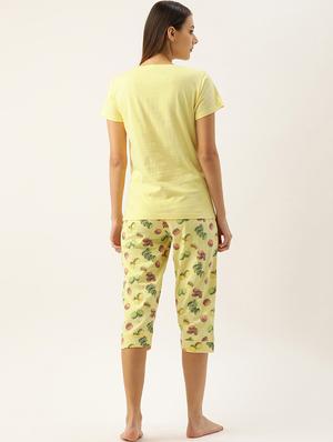 printed nightwear capri set - 17532786 - Standard Image - 3