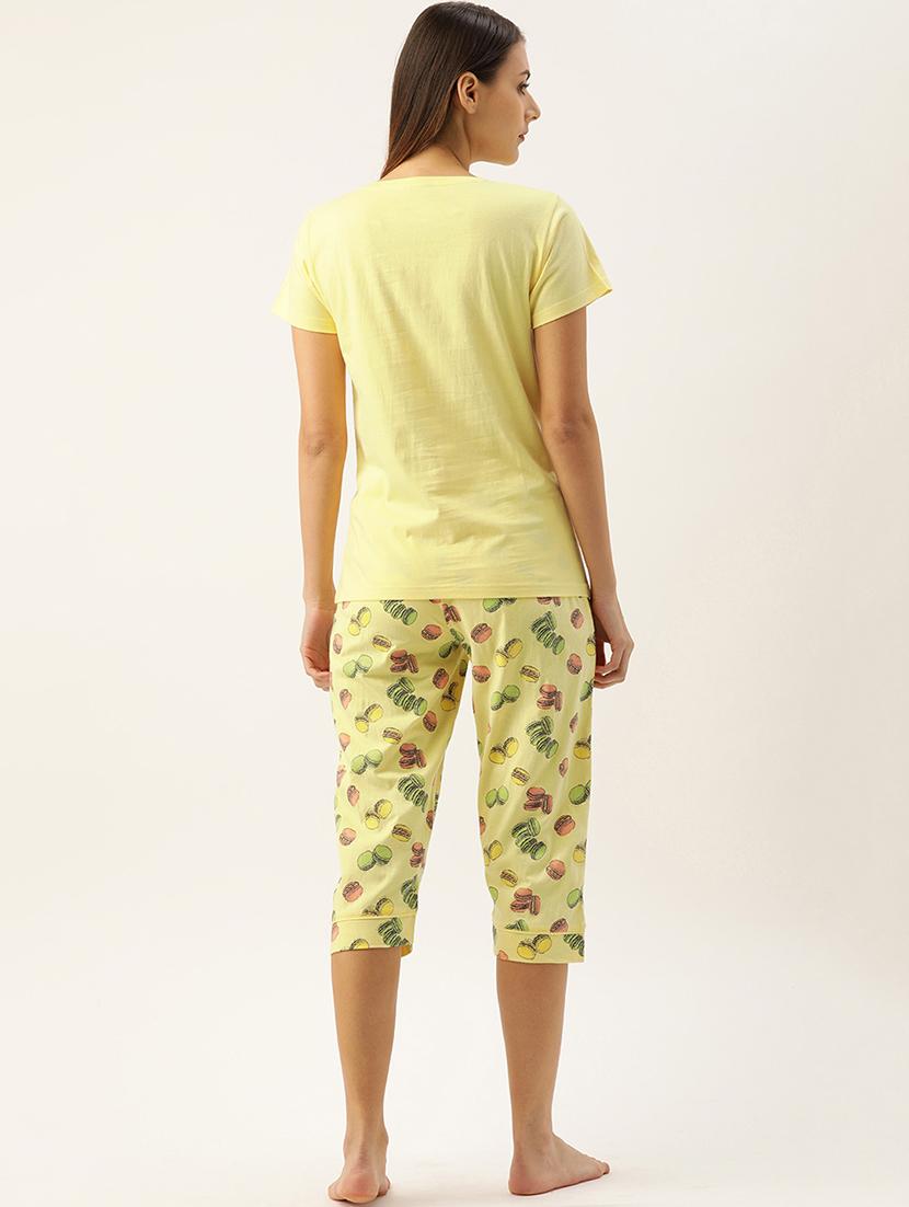 printed nightwear capri set - 17532786 - Zoom Image - 3