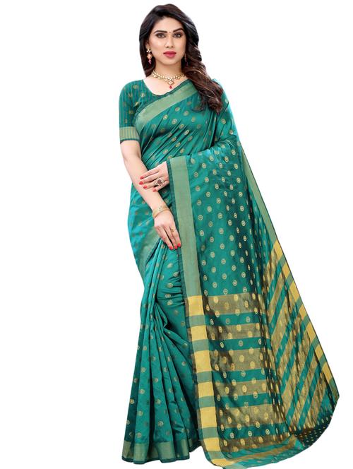jacquard banarasi saree with blouse - 17532856 - Standard Image - 1