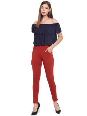 high rise solid jegging - 17532888 - Standard Image - 4