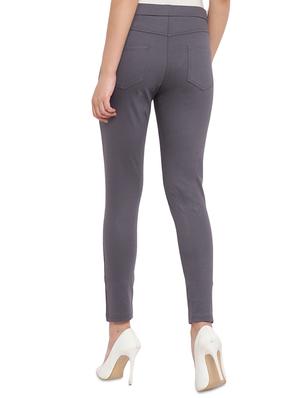 high rise solid jegging - 17532896 - Standard Image - 3