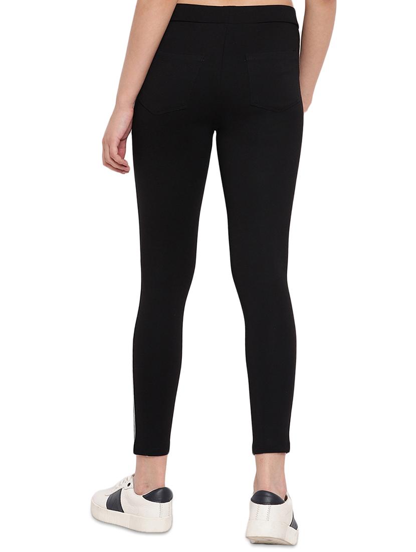 contrast side taped jegging - 17532897 - Zoom Image - 3