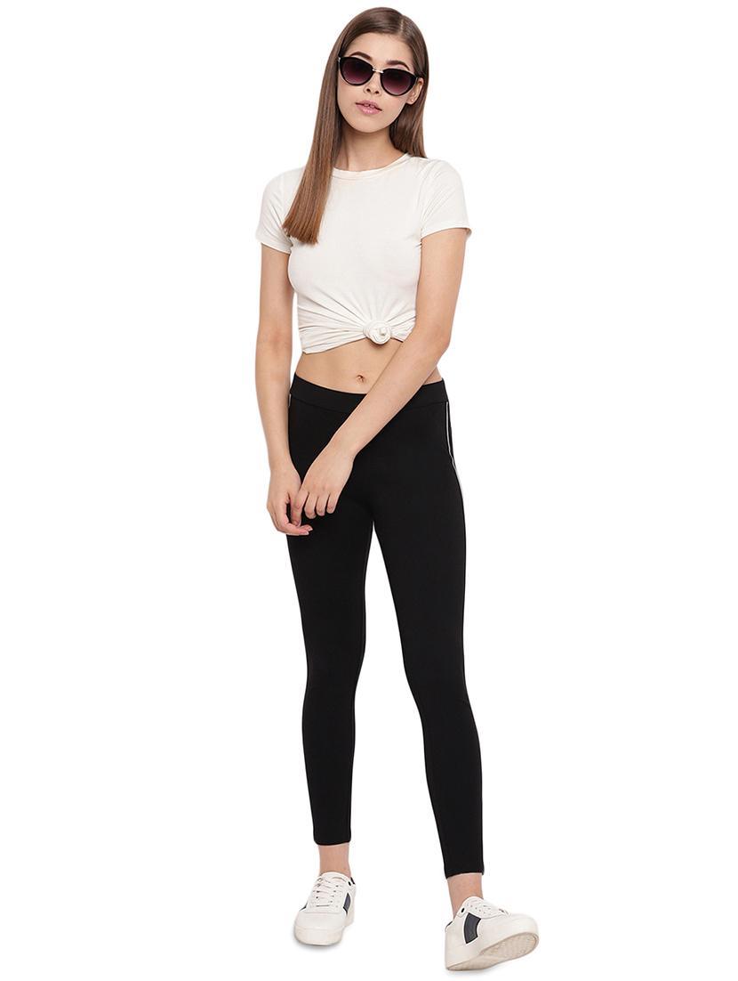 contrast side taped jegging - 17532897 - Zoom Image - 4