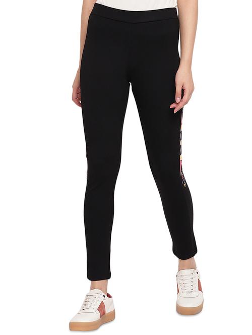 contrast side taped jegging - 17532898 - Standard Image - 1