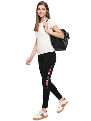 contrast side taped jegging - 17532898 - Standard Image - 4
