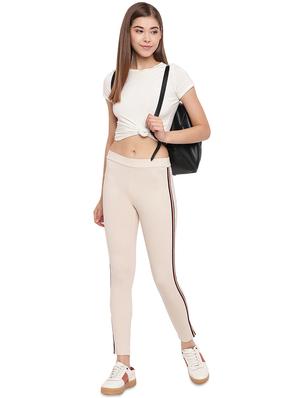 contrast side taped jegging - 17532900 - Standard Image - 4