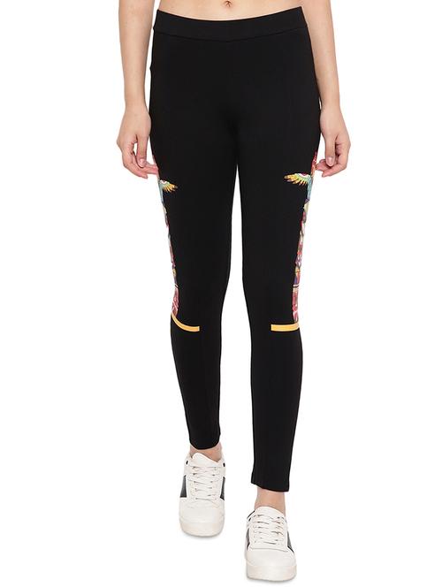 contrast side taped jegging - 17532903 - Standard Image - 1