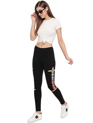 contrast side taped jegging - 17532903 - Standard Image - 4