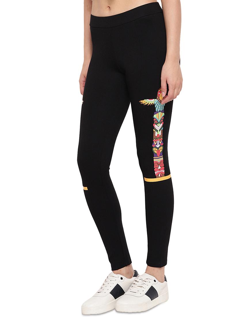 contrast side taped jegging - 17532903 - Zoom Image - 2