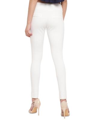 off white solid jegging - 17532929 - Standard Image - 3