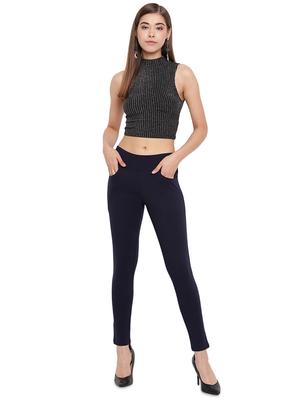 off white solid jegging - 17532930 - Standard Image - 4