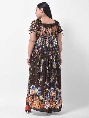 off shoulder floral maxi dress - 17532965 - Standard Image - 3