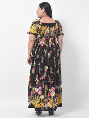 off shoulder floral maxi dress - 17532968 - Standard Image - 3