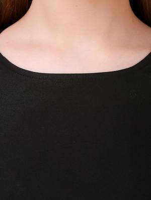 bell sleeved solid top - 17533199 - Standard Image - 5
