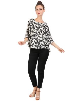 bell sleeved printed top - 17533206 - Standard Image - 4