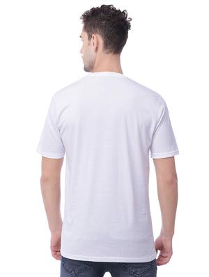 white chest print t-shirt - 17533221 - Standard Image - 2