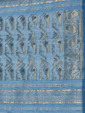 self design jamdani saree - 17533256 - Standard Image - 3