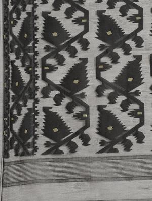 self design jamdani saree - 17533268 - Standard Image - 3