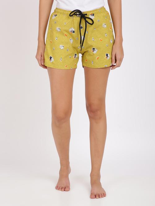 yellow cotton short - 17533339 - Standard Image - 1