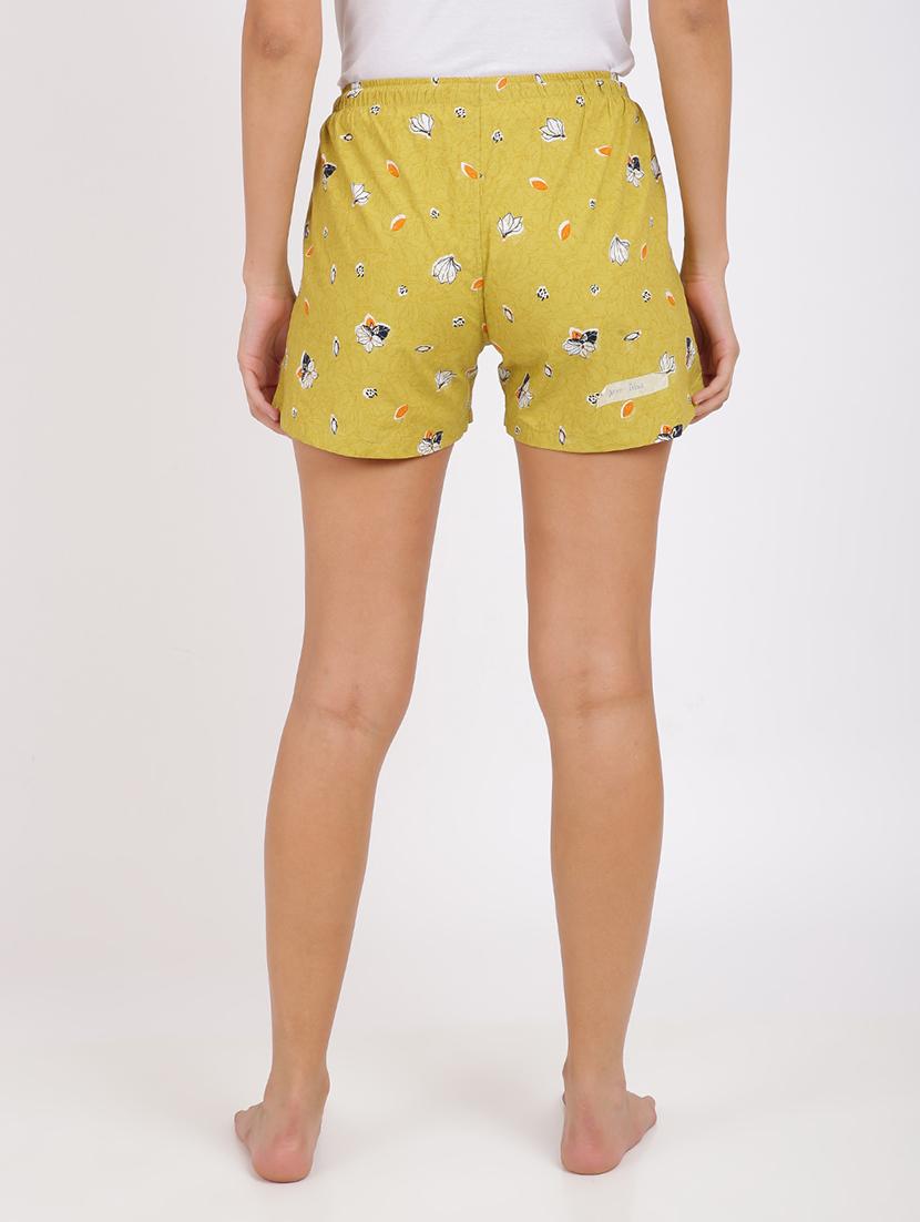 yellow cotton short - 17533339 - Zoom Image - 3