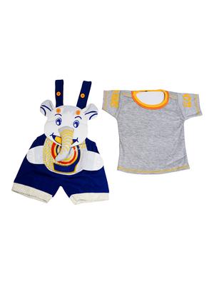 navy blue cotton twin sets onesies and romper - 17533355 - Standard Image - 2