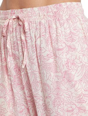 drawstring floral pajama - 17533549 - Standard Image - 5