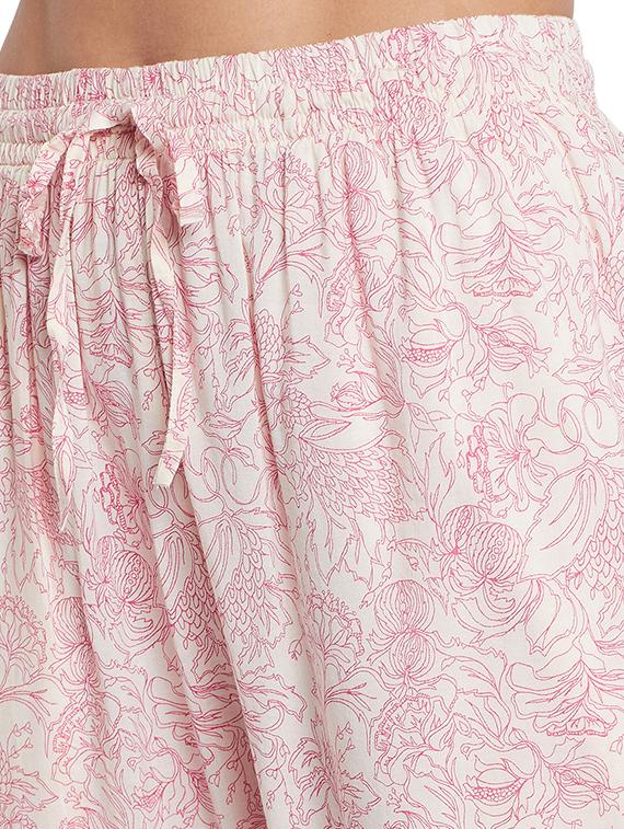 drawstring floral pajama - 17533549 - Zoom Image - 5